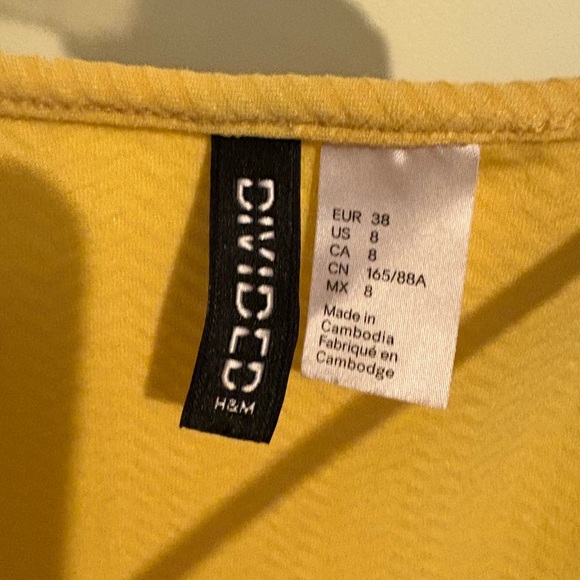 Yellow Mini Sundress size 8 - Picture 3 of 3